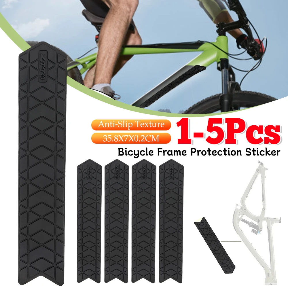 1-5 uds pegatina de protección de cuadro de bicicleta pegatinas de protección de bicicleta cubierta autoadhesiva Protector de marco antiarañazos accesorios de bicicleta