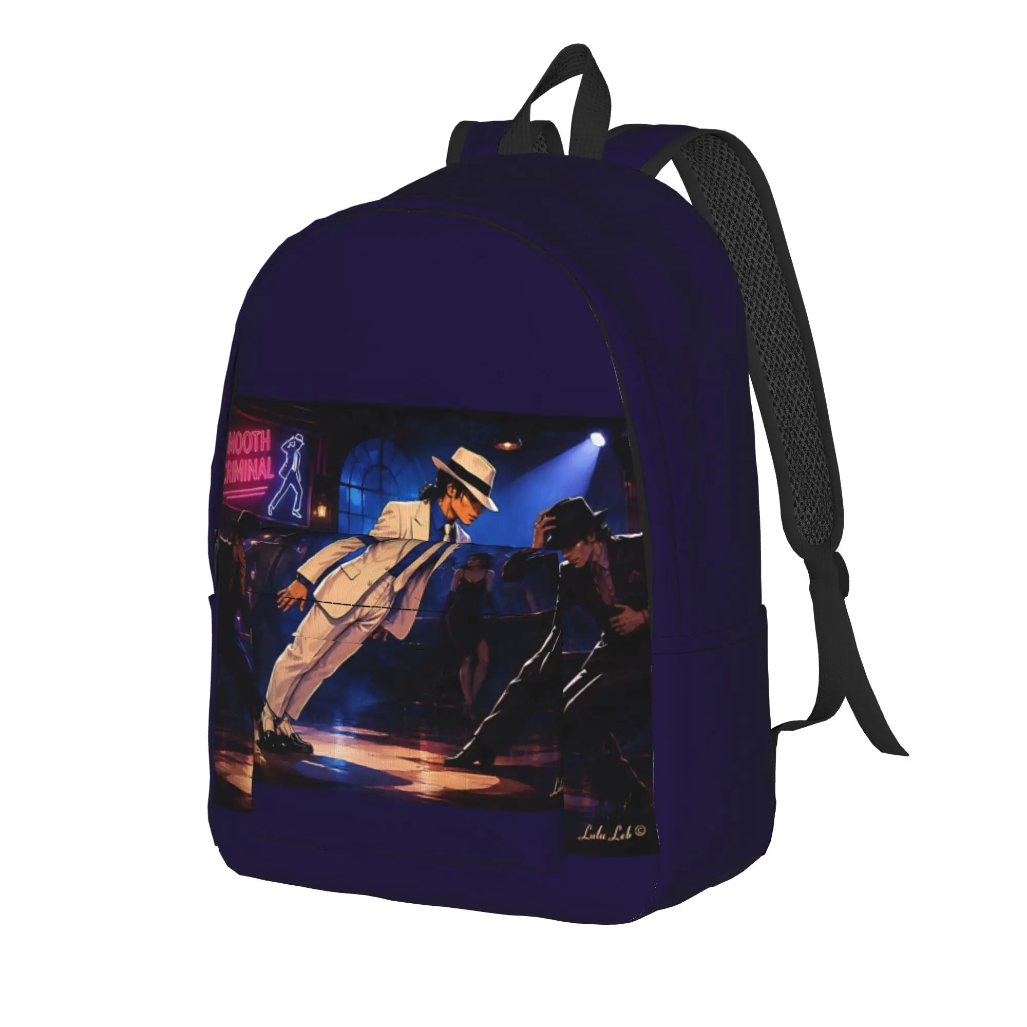 Back to school season retro dance Bookbag Michael Jacksonn Male Lady Lightweight Backpack