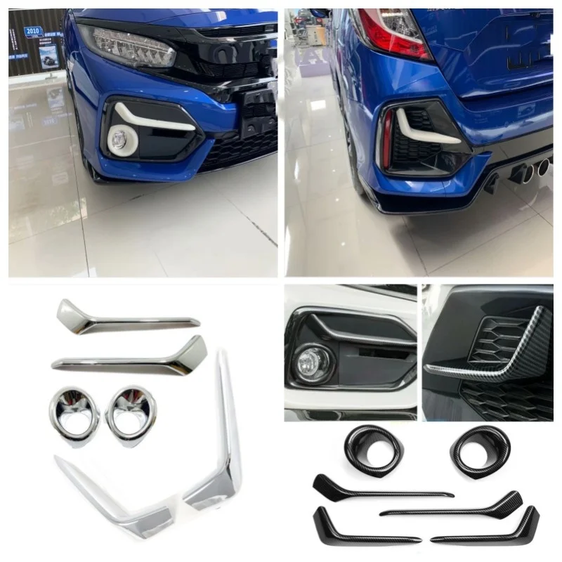 

Для Honda Civic Hatchback 2020 2021, аксессуары, противотуманные фары, лампы для век, полоса для бровей, декоративная крышка, отделка, стиль