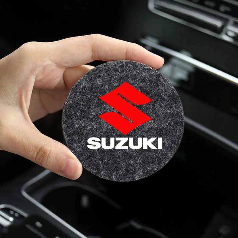 Car Coaster Water Cup Slot Non-Slip Mat felt Pad Cup Holder Mat for Suzuki Samurai S-Cross SX4 Swift XL-7 Liana Spresso Celerio