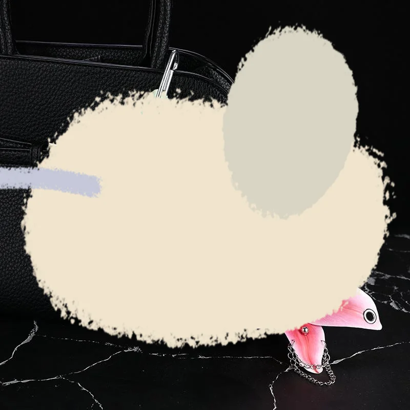 Creative Orchid Lily Simulation Flower Keychain Fashion Backpack Decoration Accessories