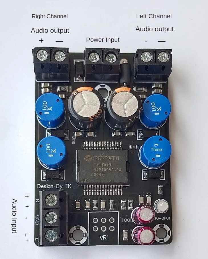 TA1101B Class T Stereo Digital Power Amplifier Board 10W*2 Full Frequency Power Amplifier 12V