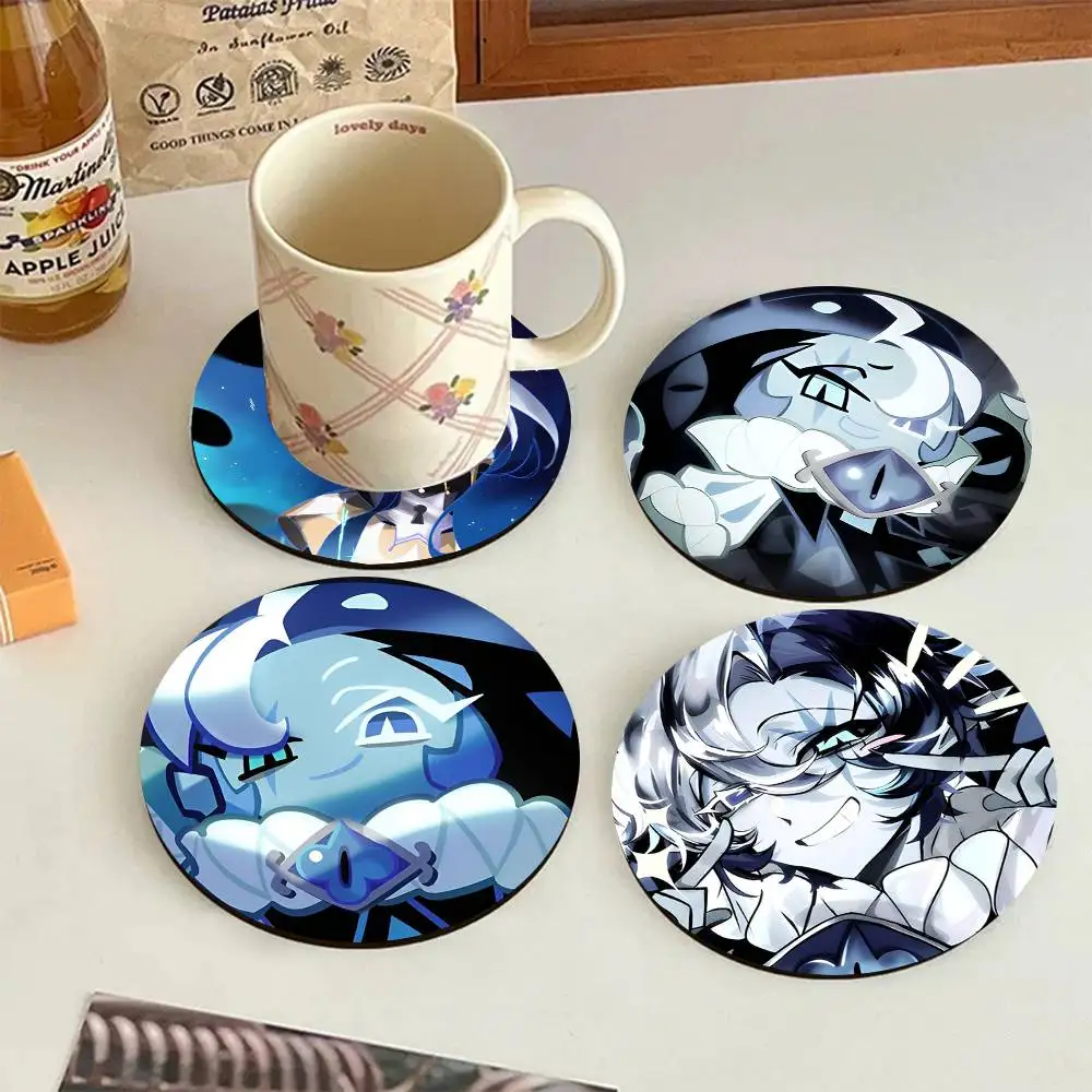 Shadow Milk Cookie Anime Wooden Coasters Heat-resistant And Non-slip Suitable For Restaurants And Cafes And Make Great Holiday
