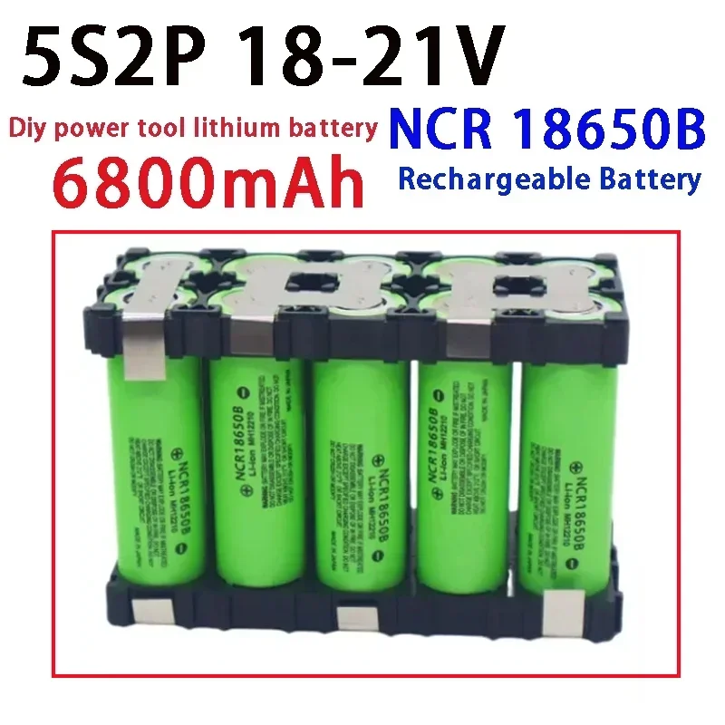 New 20A NCR18650B 3400mAh-6800Mah 3S 4S 5S 12.6V 14.8V 18V 21V DIY Screwdriver Welding Battery Rechargeable Lithium Battery