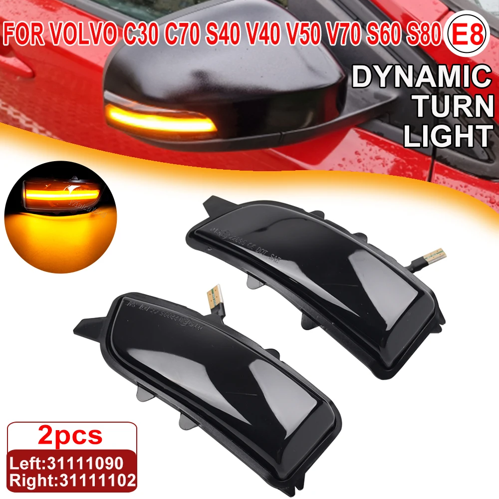 バックミラー ターン ライト Compatible With Volvo For S60 2005-2009 For S80 200 14-16 Volvo S80 Right Rear LED Tail Light 31364292