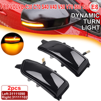 2x LED Dynamic Turn Signal Light For Volvo C30 C70 S40 S60 V40 V50 V70 2008- 2010 Side Mirror Sequential Lamp Blinker Indicator