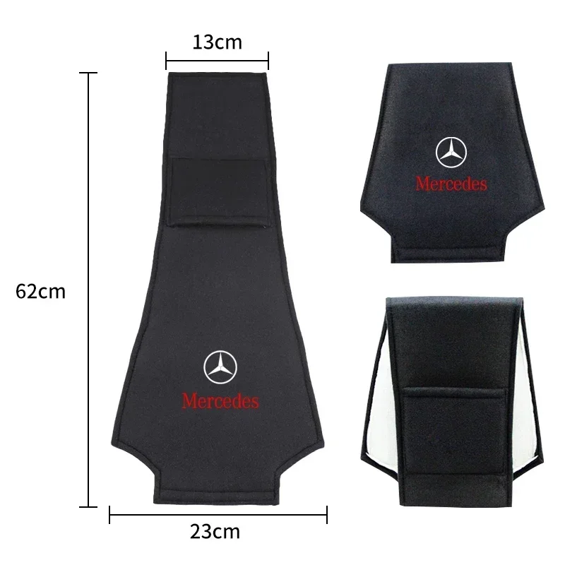 For Mercedes Benz 1pcs Car Seat Back Headrest Pillow Dustproof Cover For Mercedes Benz C180 C200 C260 C300 W108 W124 W126 W140 W