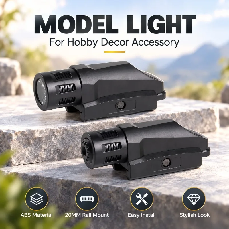 Rail Installed ABS Hobby Model Lamp Beam Indicator Decorative Illumination Accessory