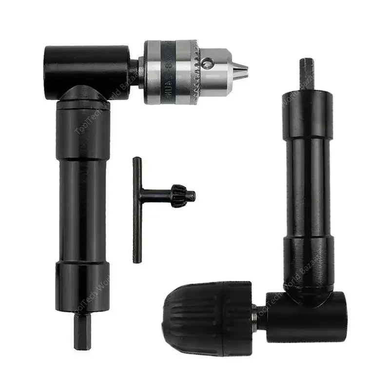 Hand drill right angle chuck narrow space punching tool 90 degree corner device three-jaw electric drill chuck