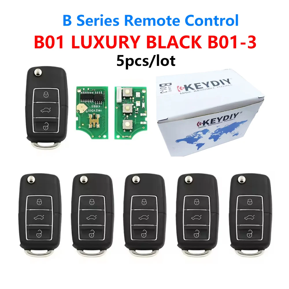 5pcs/lot KD B01-3 B01 LUXURY BLACK For KD900/KD MINI/KD-X2 Key Programmer B Series Remote Control