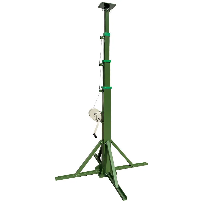 Height-adjustable self-supporting rods, telescopic antenna poles, manual crankshafts, manual rods