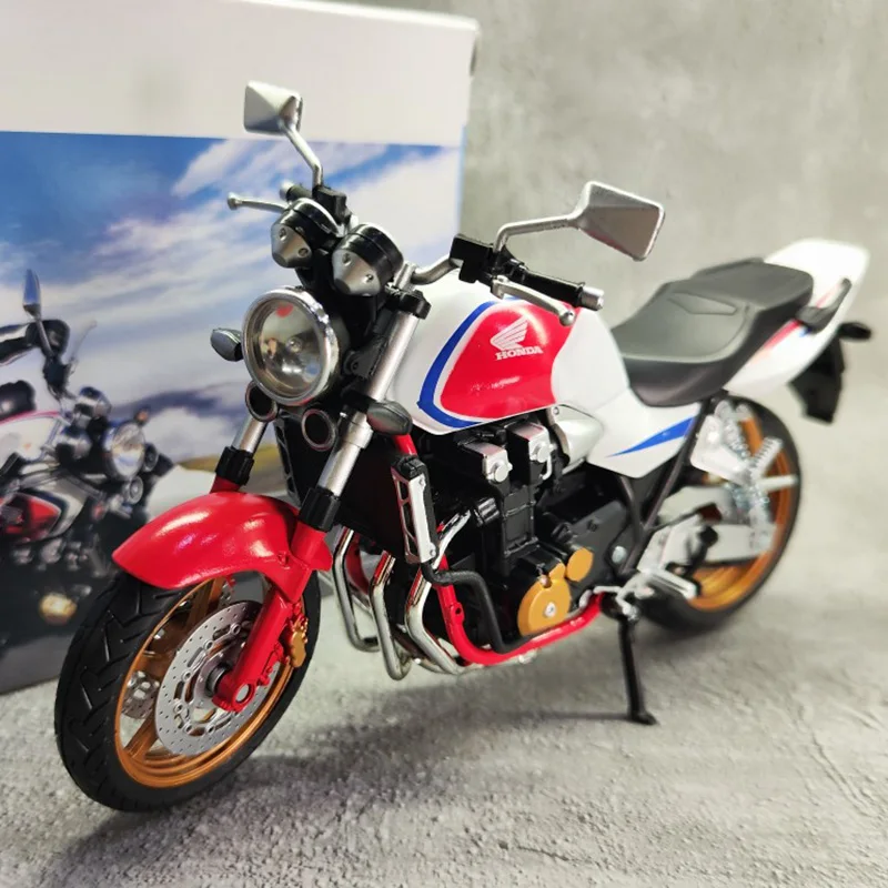 Diecast 1/12 Scale AUTOMAXX HONDA CB1300SF Motorcycle Streetcar Simulation Alloy Model Collectible Toy Gift Display Ornament