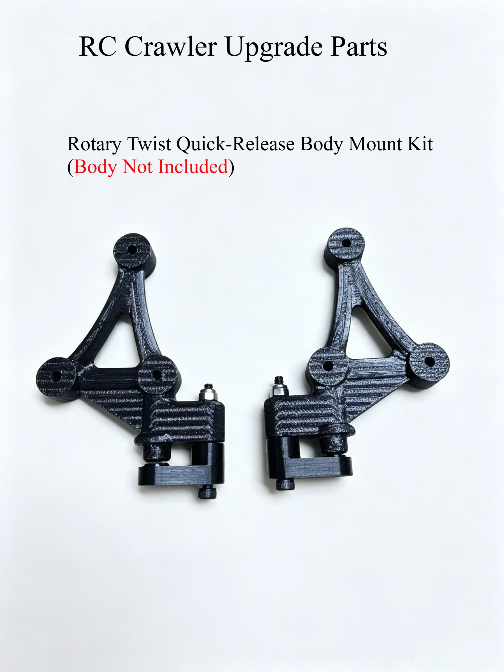 1/7 RC Rock Crawler Rotary Twist Quick Release Body Mount Kit Fits Rlaarlo MK07 TPU No-Drill Scratch-Free Upgrade Custom Parts