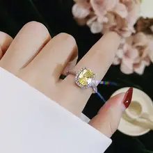 Women bridal wedding CC rings trendy jewelry #6