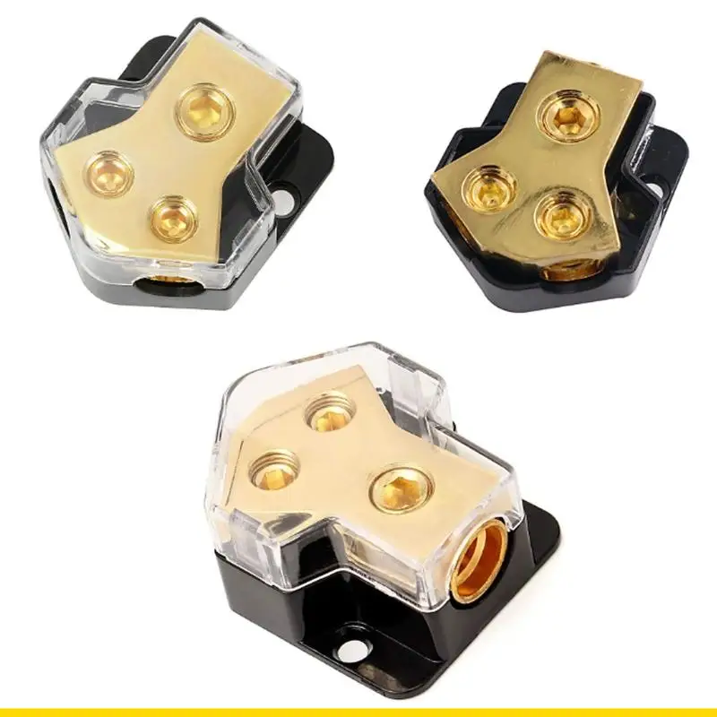 SZCH 0/2/4 Gauge in 4/8/10 Gauge Out Ground Splitter 12V Power Distribution Block For Vehicle Stereo Performances