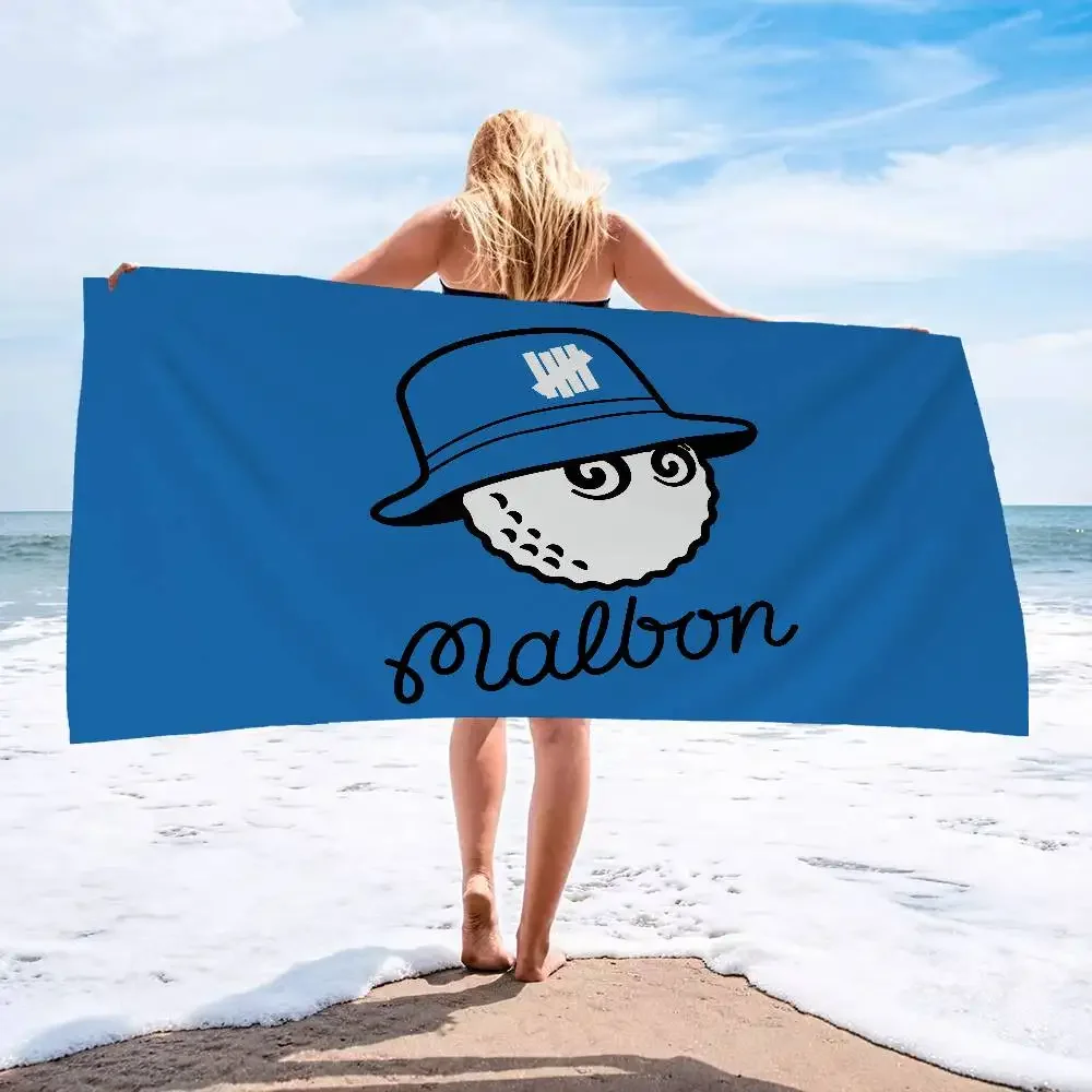 Serviette de plage et de bain Fashion M-Malbon Golf Art pour fille, en microfibre, séchage rapide, anti-sable, personnalisable, pour la plage, le yoga, le spa, la gym et la piscine