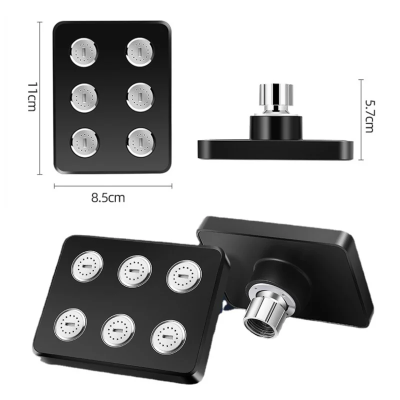 High Pressure Mini Rainshower Magic Water Flow Rainfall Shower Head Water- Saving Shower Bathroom Accessories Showerhead