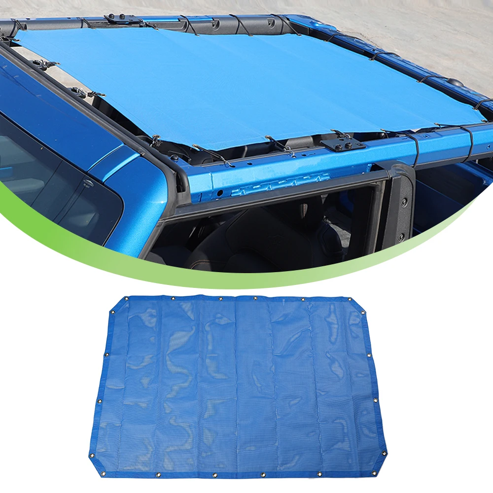 Roof Windshield Sunlight Shade Heat Insulation Find Grid Decoration Cover for Ford Bronco 2021 2022 2023 Exterior Accessories