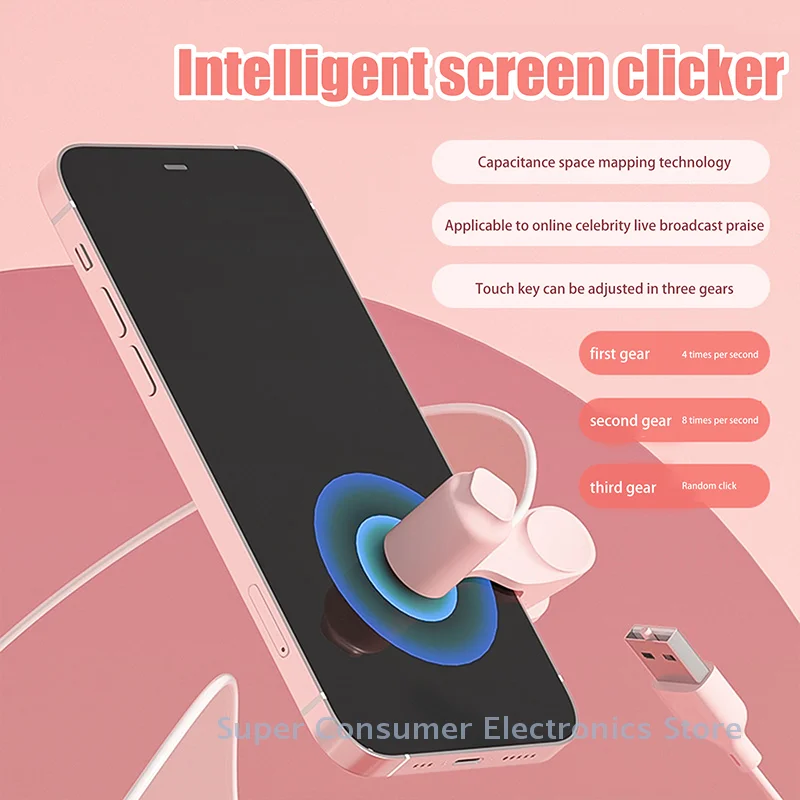 Smart Screen Tapper Adjustable Speed Auto Clicker For Giving Unlimited Thumbs-ups Pragmatical Autoclicker For Phone And Mobile