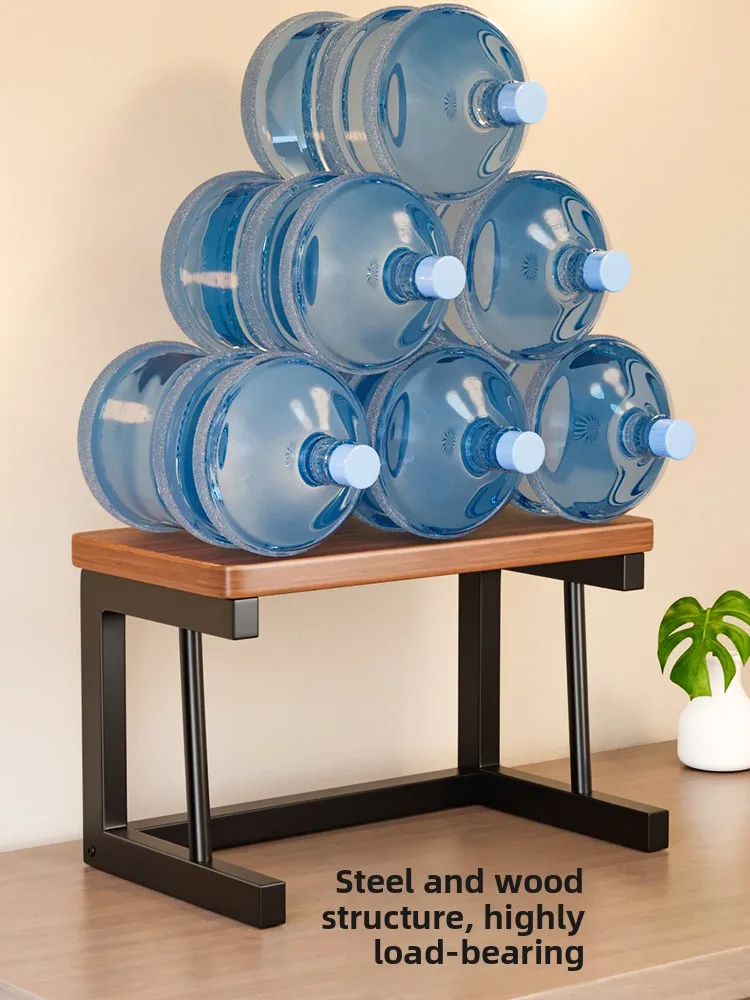 Double Layer Small Home Office Printer Organizer Rack Desktop Multi Functional Storage Shelf Metal Density Board Material