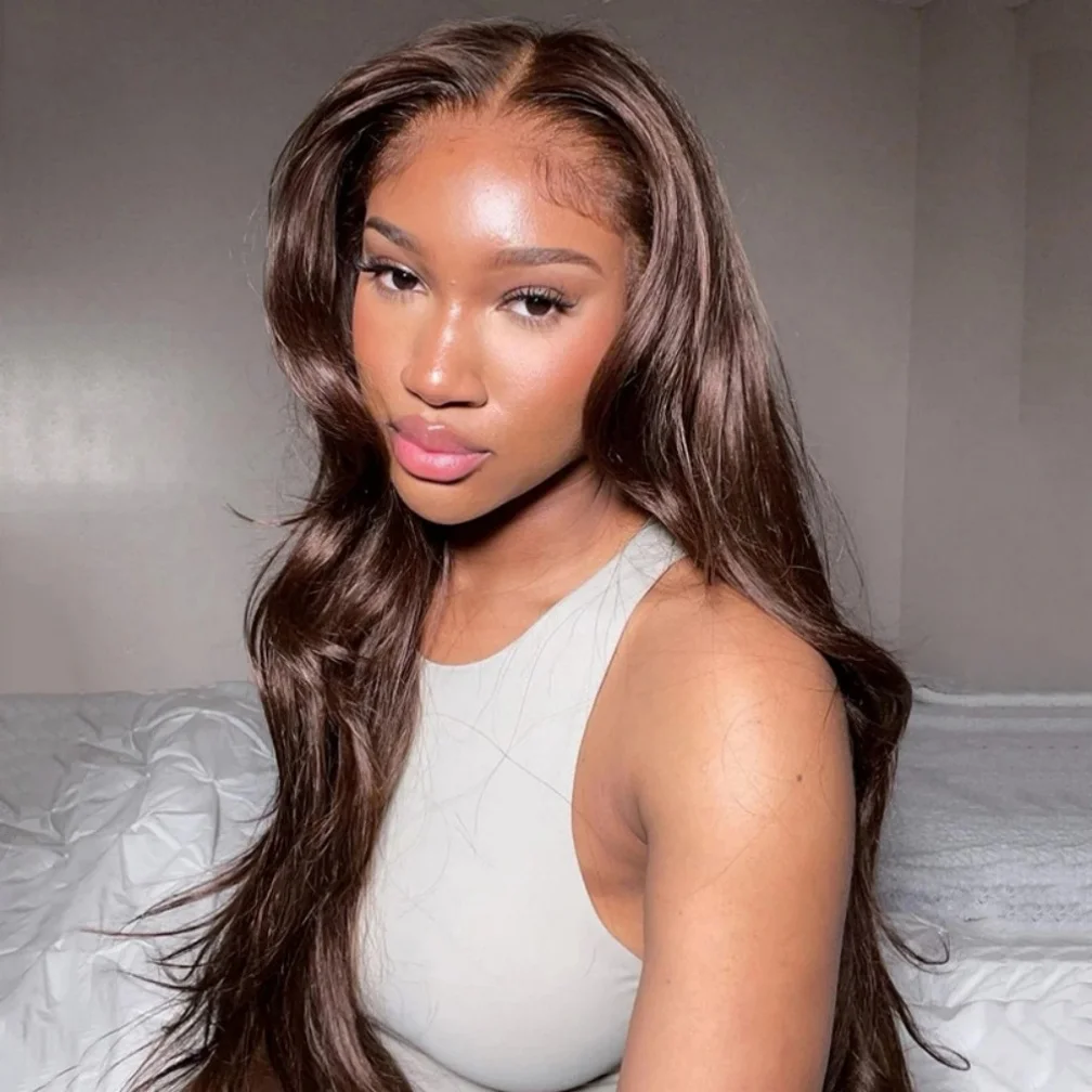 

Натуральный парик из еврейских человеческих волос без клея, 26 дюймов, коричневый, 5x5, на шелковой основе, длинные волны, с HD-кружевом, европейские волосы, с эффектом натуральной линии роста волос, с детской прядью