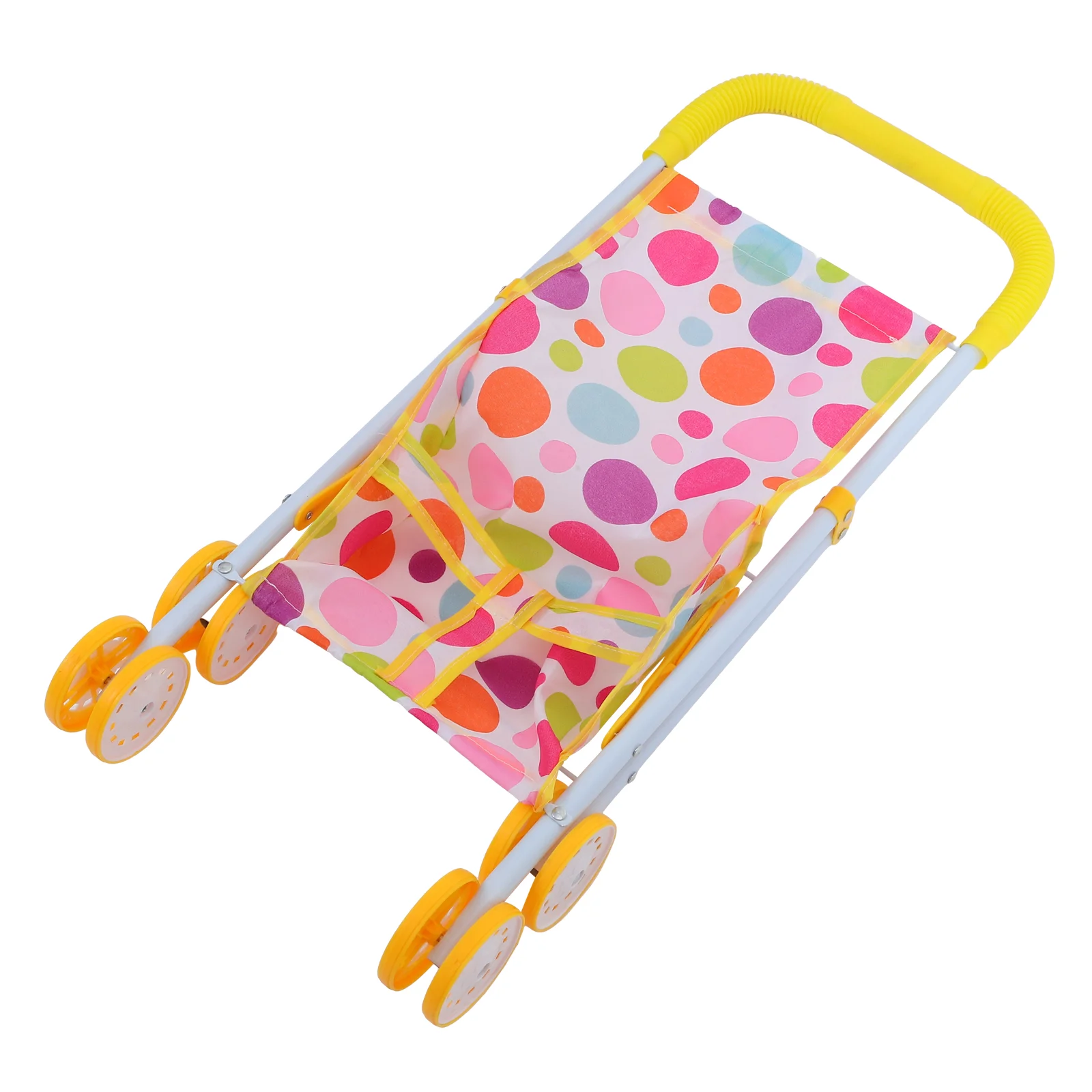 Toy Trolley Toys for Girls Stroller Simulated Play Game House Accessories It Can Move Small Iron Baby Movable Dolls