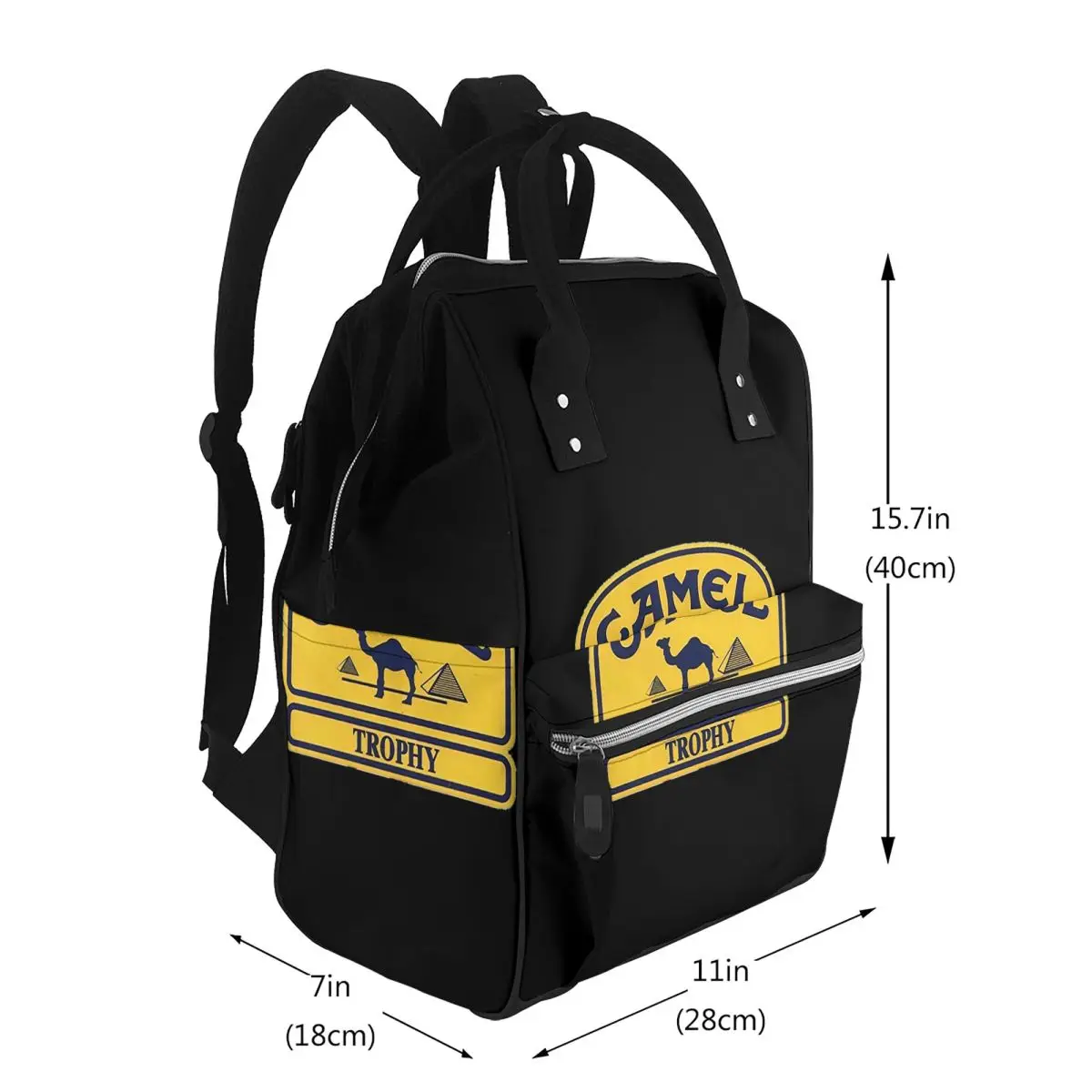 Camel Trophy Student Backpack School Bag Hiking Travel Daypack for Men Women Bookbag Shoulder Bags