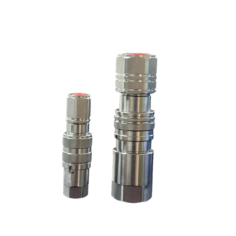 Leak-free Flat Face Quick Hydraulic Coupling Stainless304 1/4
