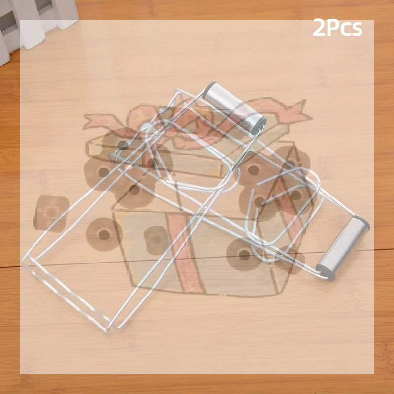 【CC】2PCS Stainless Steel Foldable Hot Dish Clamp Anti-Scald Bowl Clip Plate Pot Gripper Kitchen Utensil Holder Kitchen Tool