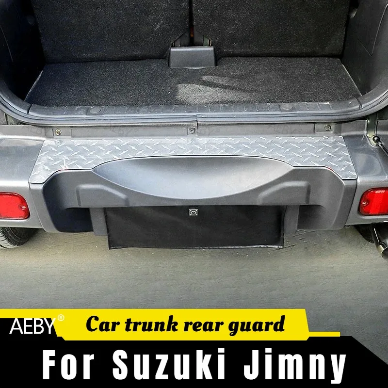 For Suzuki Jimny 2007-2017 door sill anti-scratch plate,foot pedal,Trunk lid tailgate inner guard scuff plate,Car accessories