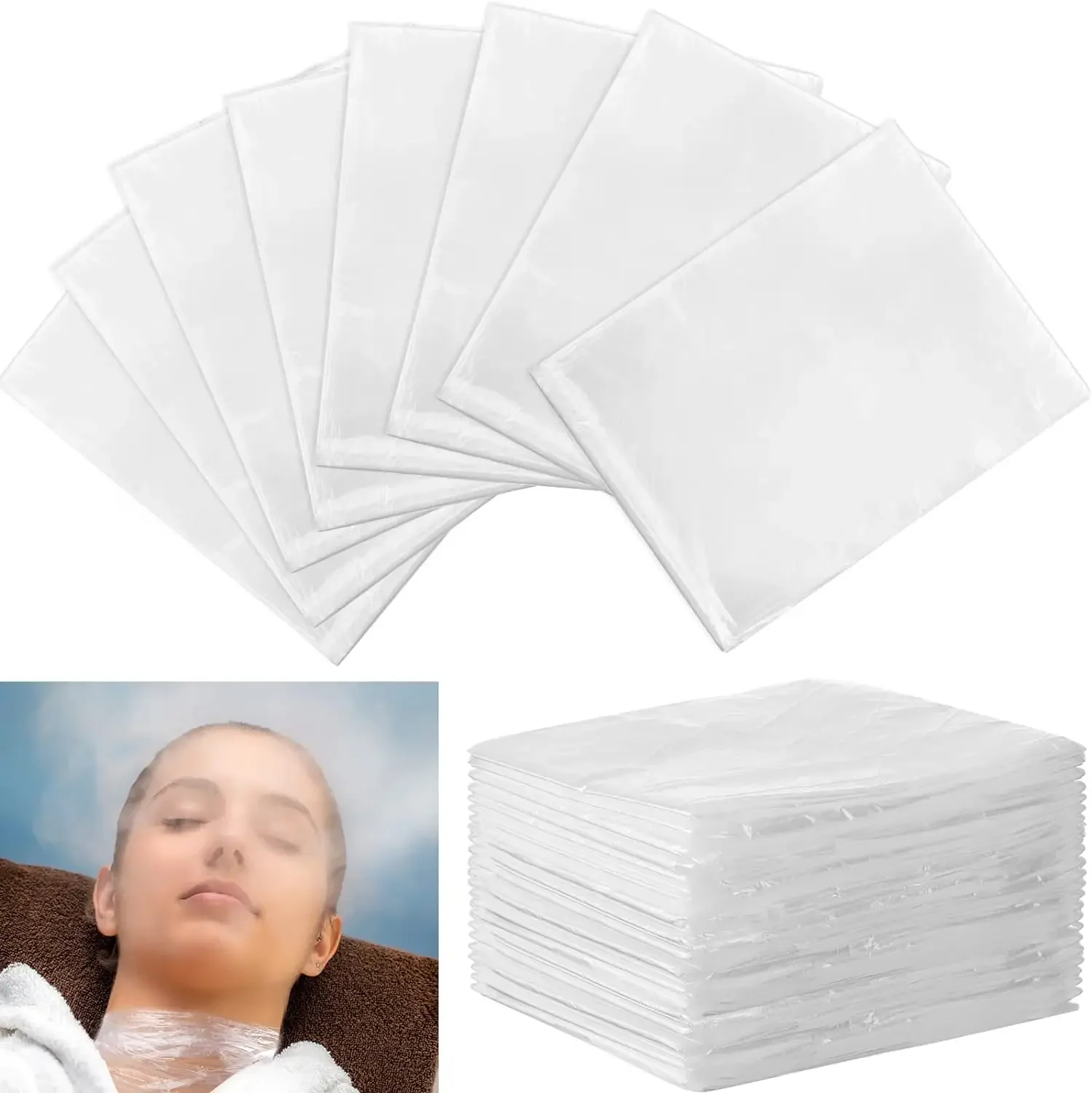 100 Pack Disposable Sauna Bags Plastic Body Wrap Sauna Blanket Liners  Thickened Sauna Wrap for Infrared