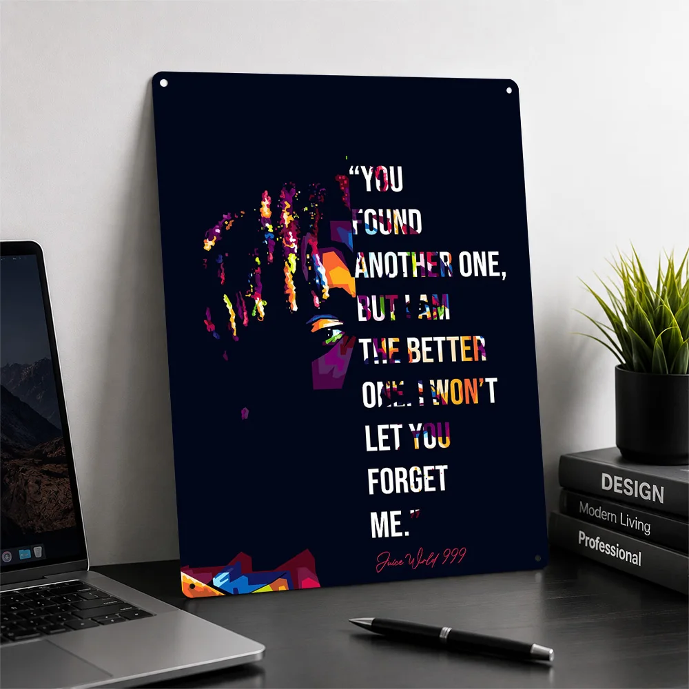 Anthony Higgins Rapper Poster Music Wall Art Customized Retro Metal Sign for Studio Bedroom Home Decor Room Decoration Display