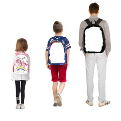 DHL20pcs Sublimation DIY White Blank Polyester Remove Ellipse Breathable Protable Backpack Bag