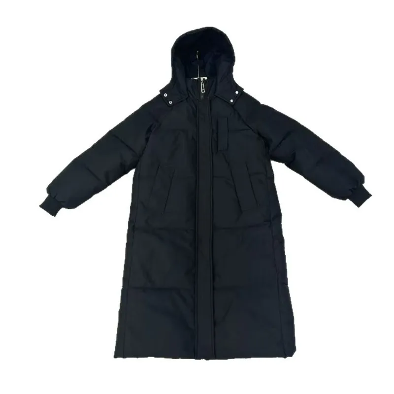 Cross Border Long Over Knee Winter New Cotton Jacket Women Korean Version Loose Cotton Jacket for Women Thick Cotton Women Coat
