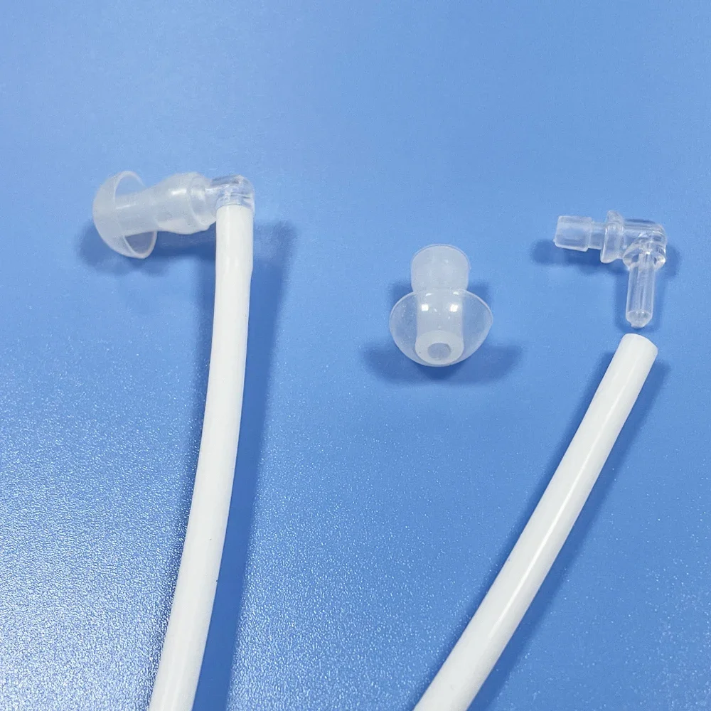 H2 Absorption Ear Silicone Tube with Earplug  for Hydrogen Ear Insufflation fast shipping