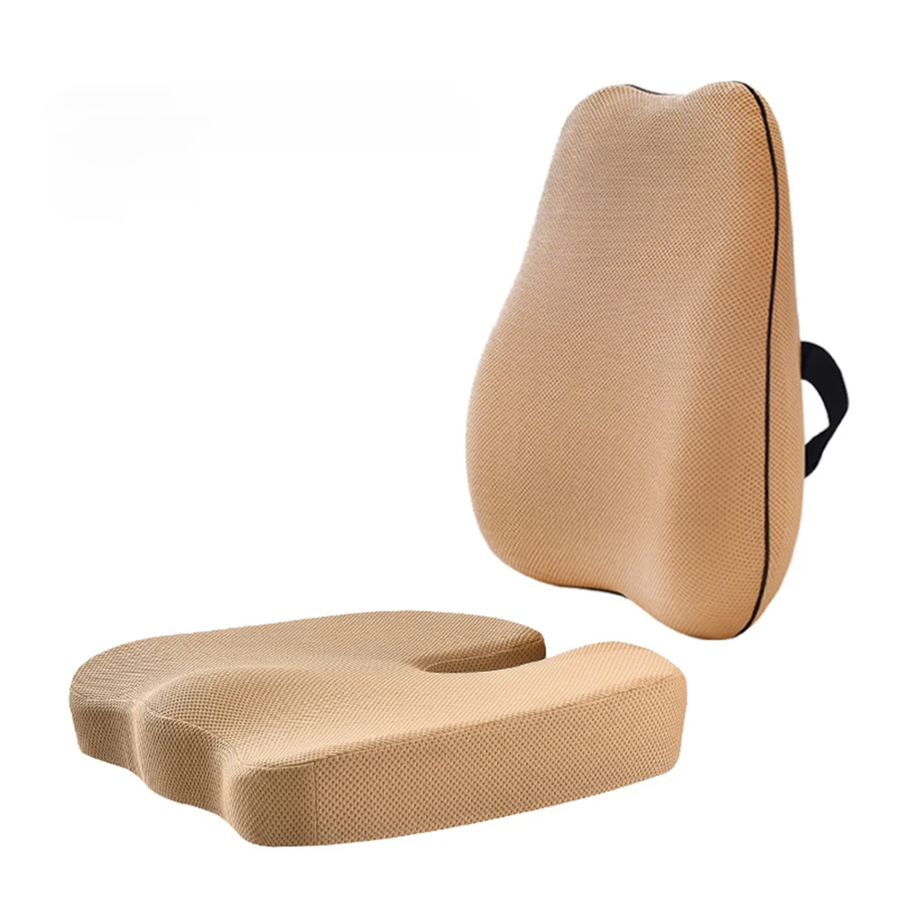 

Memory Foam Office Chair Cushion Orthopedic Pillow Coccyx Support Waist Cushion Back Pillow Hip Seat Car Pillows Seat Sets Pad