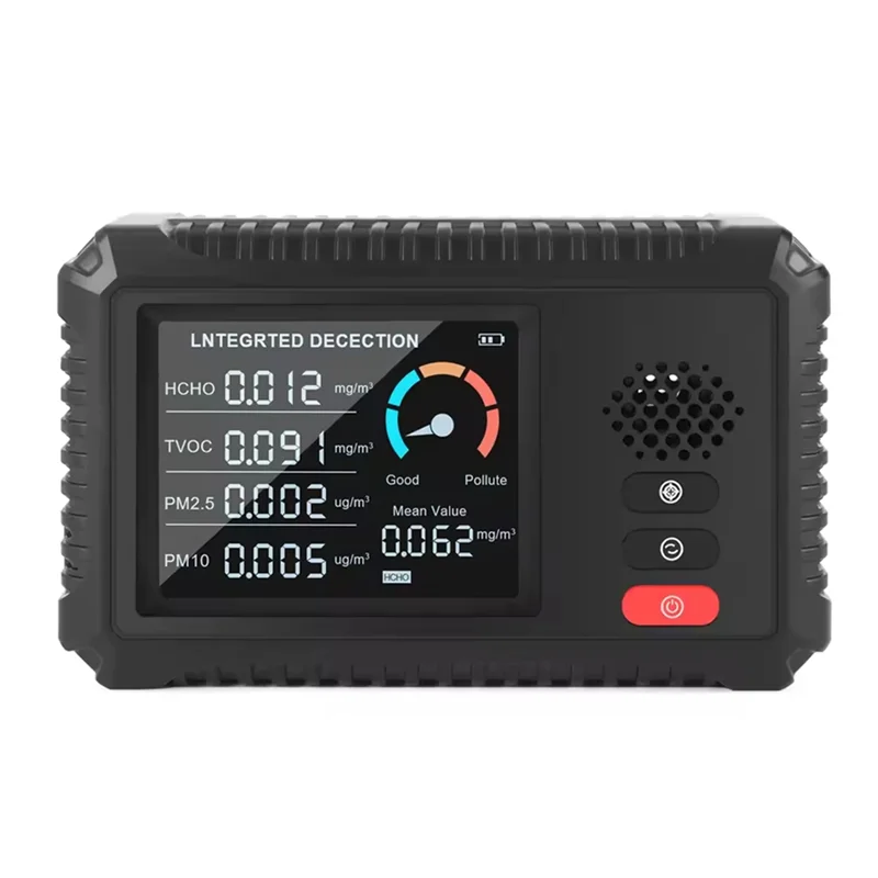 ABGG-Smart HLW-100 4 em 1 detector de qualidade do ar formaldeído co2 pm2.5 pm10 testador dados de monitor de ar interno em tempo real