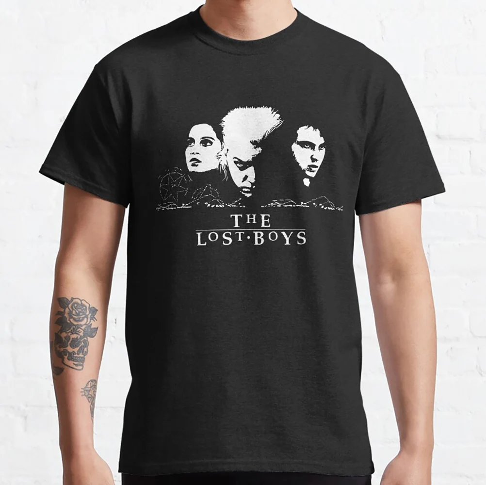 

Retro Horror Movie The Lost Boys David Vampires Everywhere Scary Gift t shirts Santa Carla boys Graphic clothes All size tops