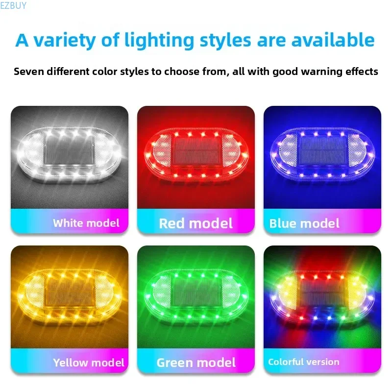 Anti-Rear-End Collision Strobe Light Light-Activated Vibration-Sensitive Light-Sensitive Flash Warning Light for Vehicle Safety