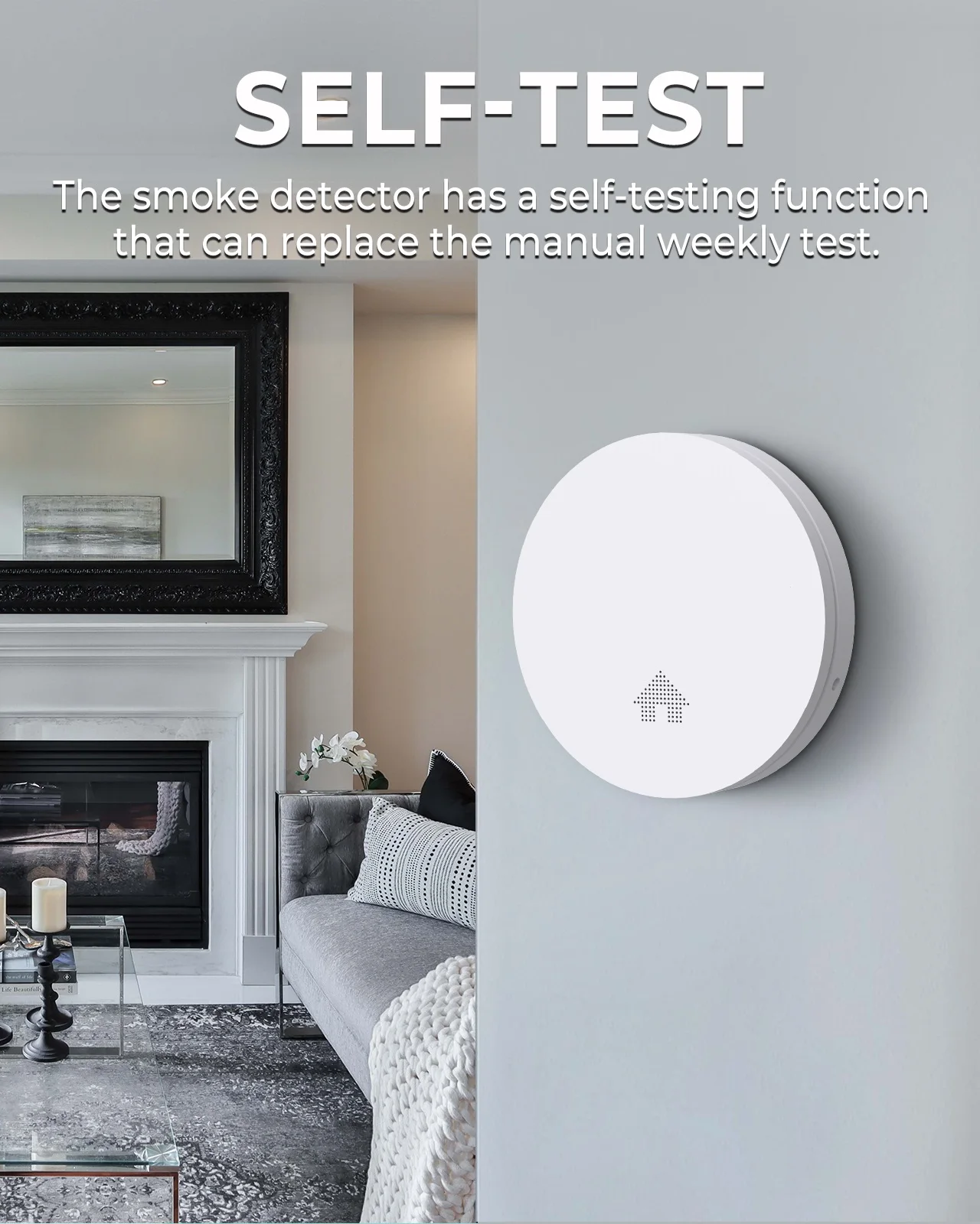 Meross Smart Smoke Alarm Fire Detector Sensor  85 DB Gas Sensor High Sensitivity Safety Prevention Sensor Smart Life