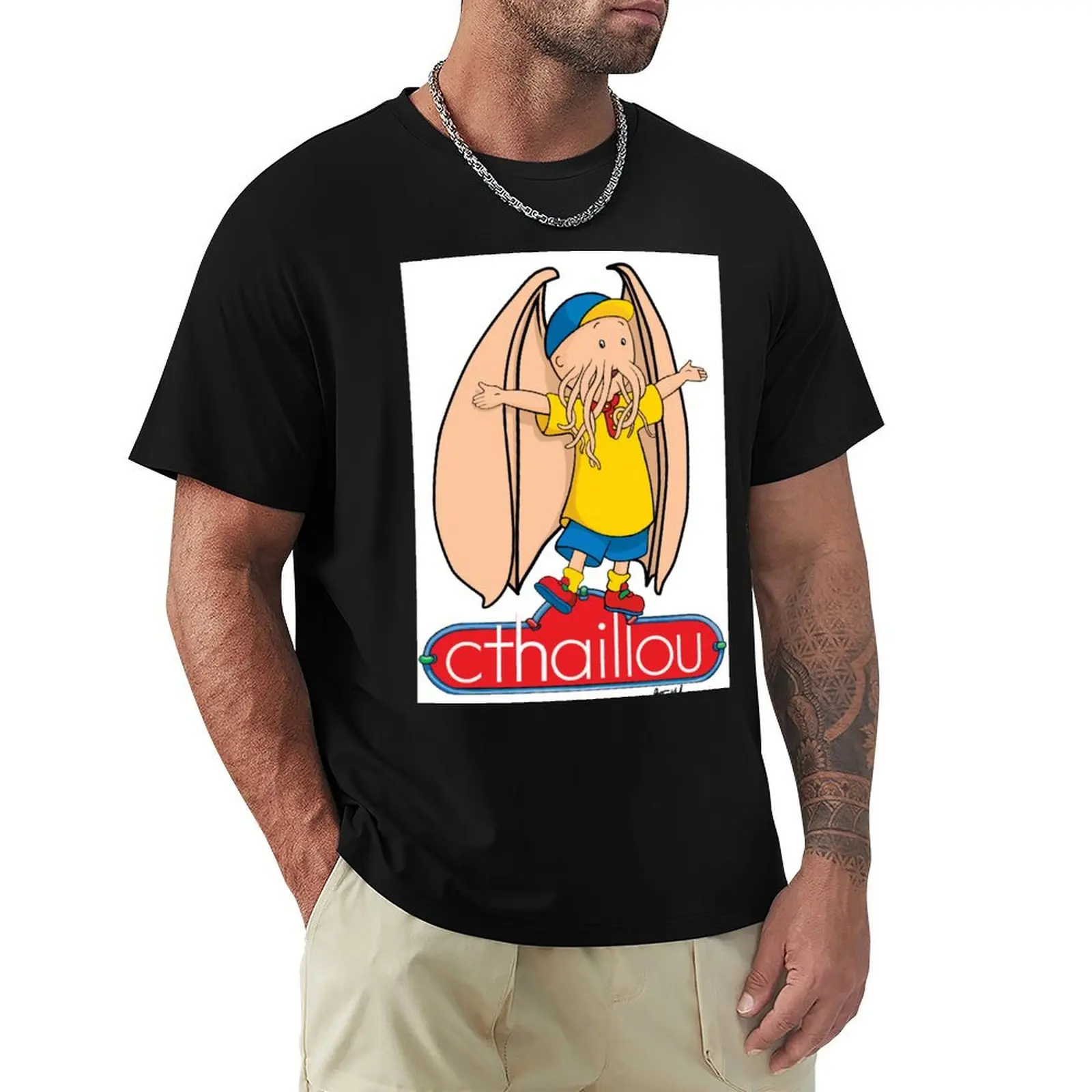 

cthulhu caillou T-Shirt korean fashion sublime men t shirts high quality