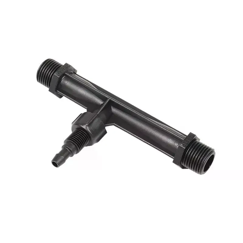 Leakproof Design Heavy Duty Black Venturi Irrigation Injector Multiple Sizes For Garden Farm Yard Watering Use