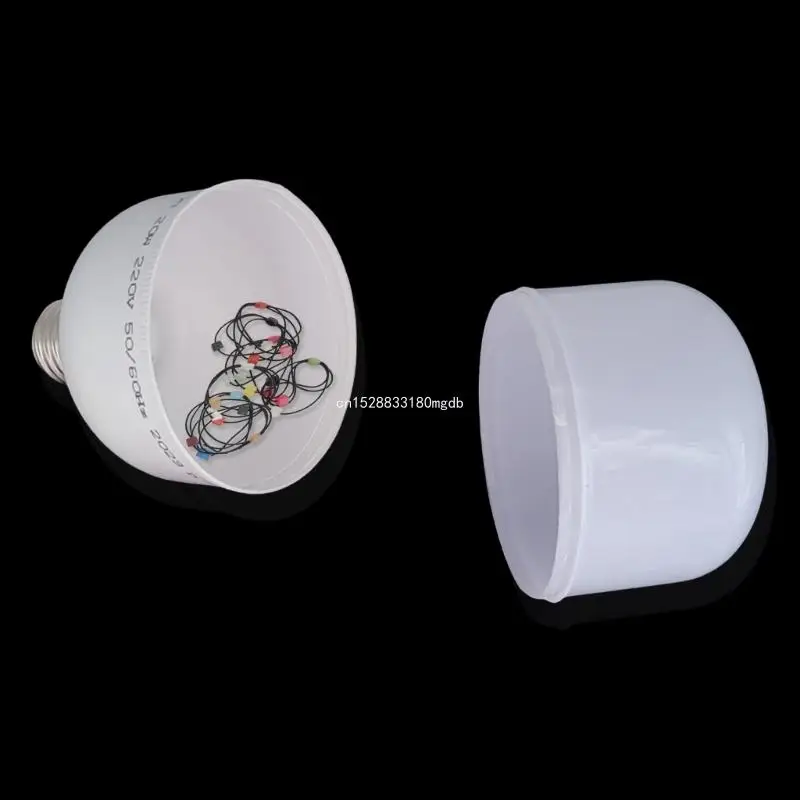 Unique Bulb Container with Concealed Space for Safeguarding Valuables at Homes Dropship