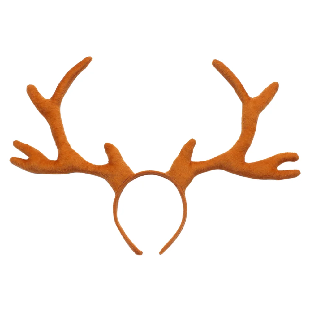 

Antler Head Hoop Christmas Costumes Antlers Headband Props Brown Headwear Hairband