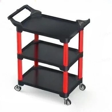 Three-layer Multifunctional Cart Storage Cart Auto Repair and Beauty Hardware Car Wash Trolley Car Beauty Tool Cart