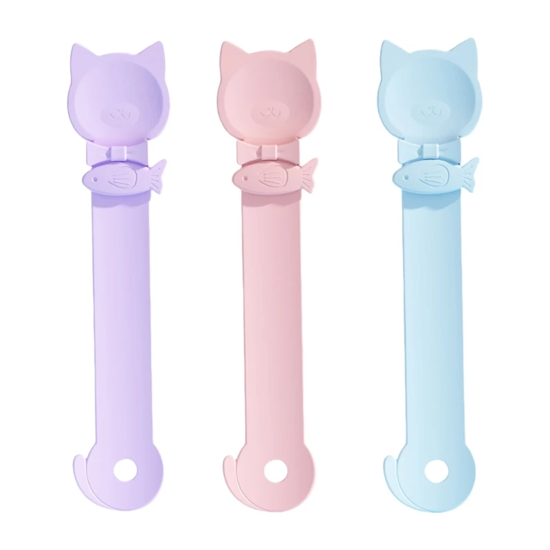 3Pieces Pet Squeezer Feeder for Cats Treat Squeezer Wet Feed Control Spoon Pet Wet Feeder Dispenser