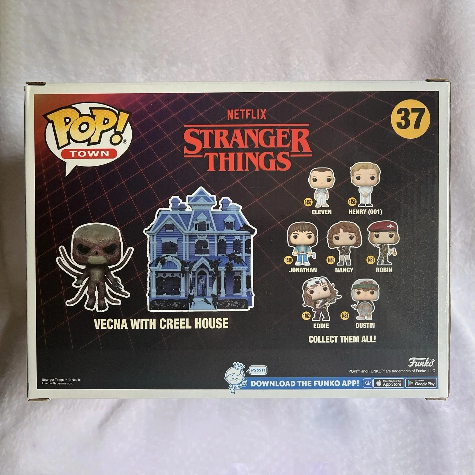 Stranger Things Temporada 5 Figuras Ciudad Vecna con Casa Creel # 37 - Funko Pop Oficial Genuino Edición Limitada Regalo de Juguete para Fans