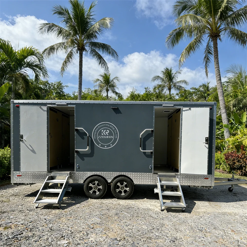

Portable Toilet Mobile Shower Room Event Restroom Trailer Prefab Bathroom Mobile Toilet Trailer For Sale