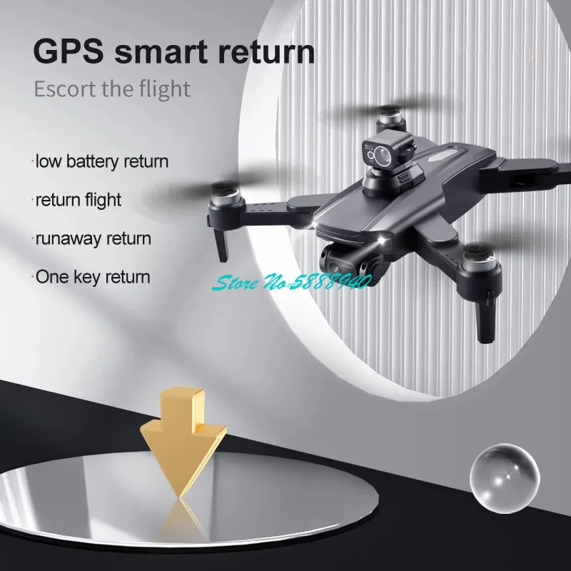 GPS Brushless Smart Return Follow Me WIFI FPV RC Drohne 5G 25 Min 8K Dual Kamera 360 °   Hindernisvermeidung Funkgesteuerter Quadrocopter