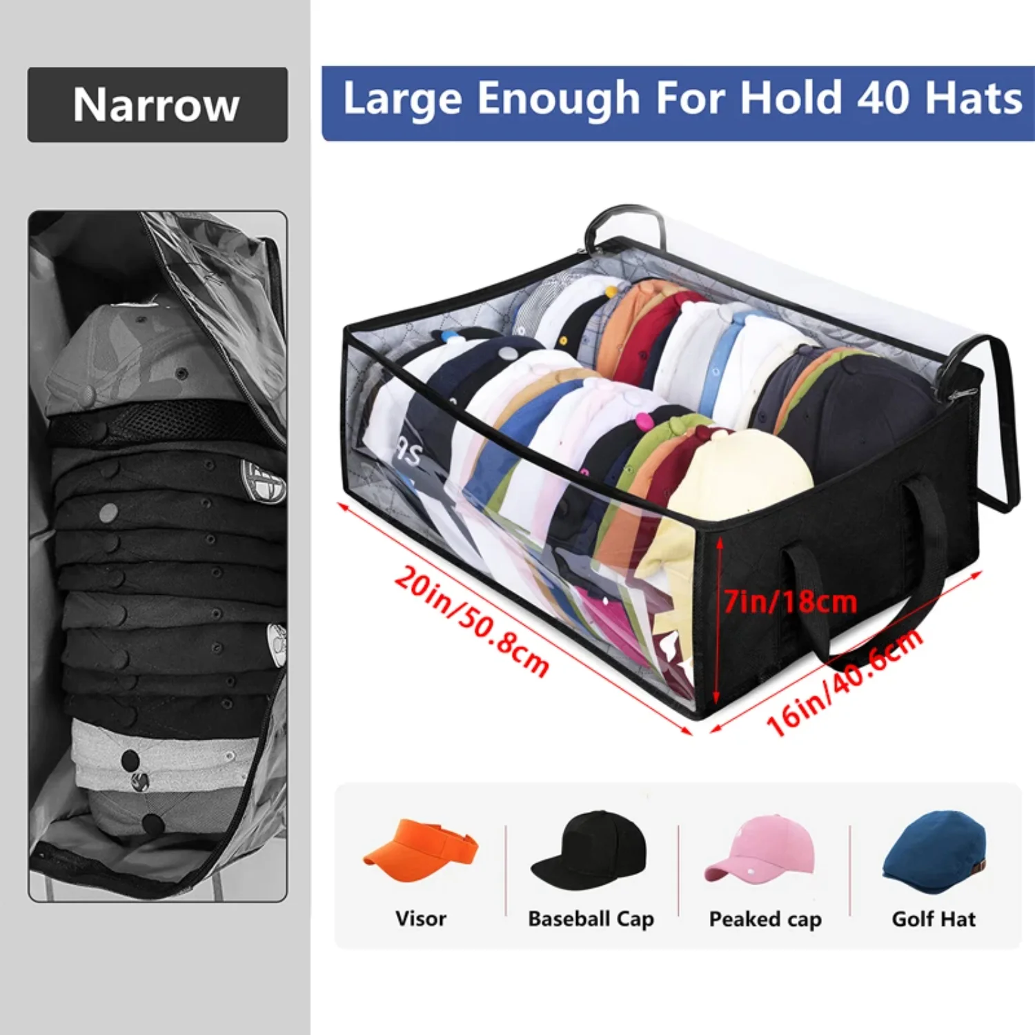 Collapsible Large Capacity Baseball Storage Box